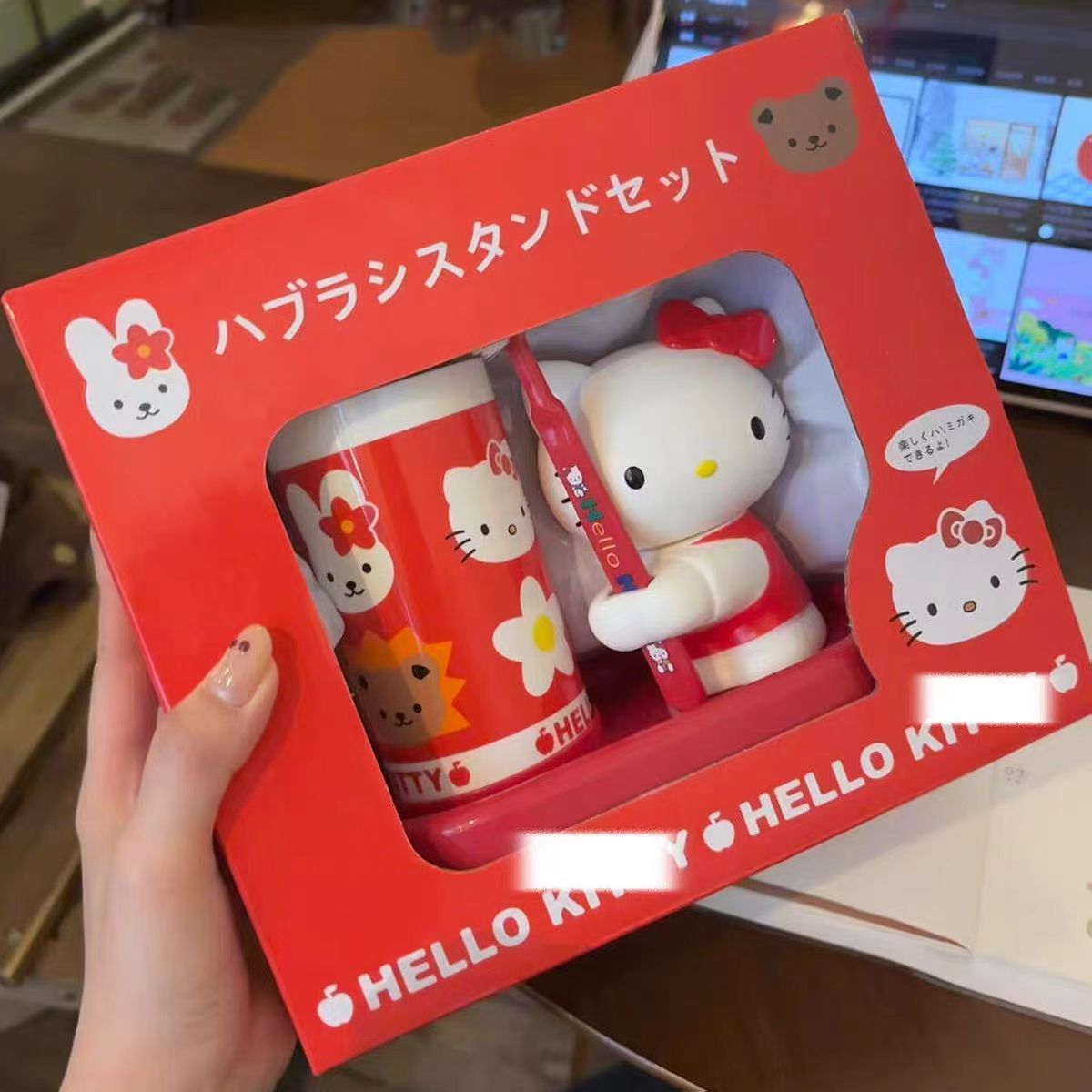 Home Goods Bathroom Accessories - Аниме-набор Sanrio Hello Kitty: интегрированная зубная