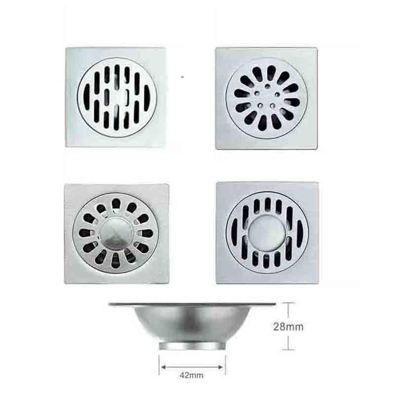 Home Bathroom Fittings - Квадратный душевой трап 3,5 дюйма из