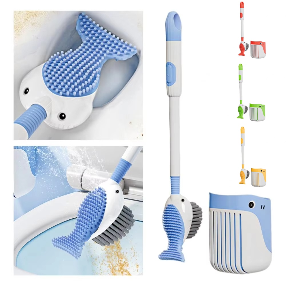 Toilet Brush Holder - Щетка для унитаза с силиконовой головкой,