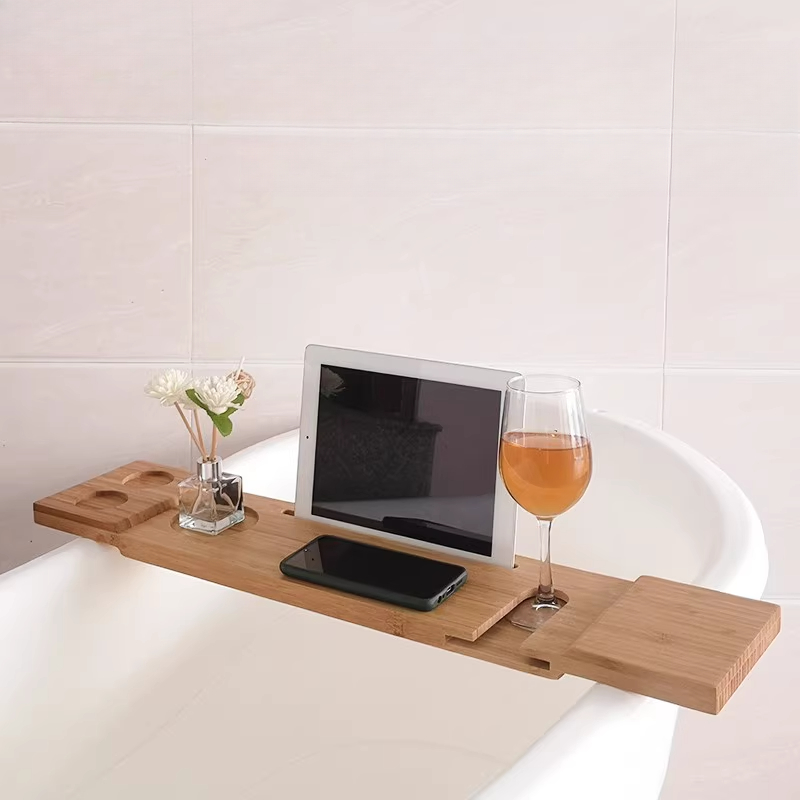 Bath Caddy Tray - Бамбуковая сумка для ванны с держателем