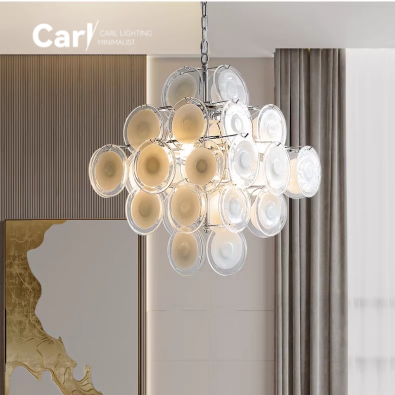 Home Bathroom Lighting Design - Современный хромированный медный светильник для гостиной,