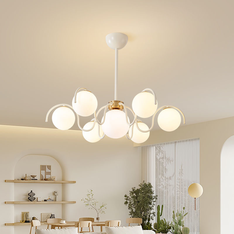 Home Bathroom Lighting Design - Светодиодная потолочная люстра в кремовом стиле,