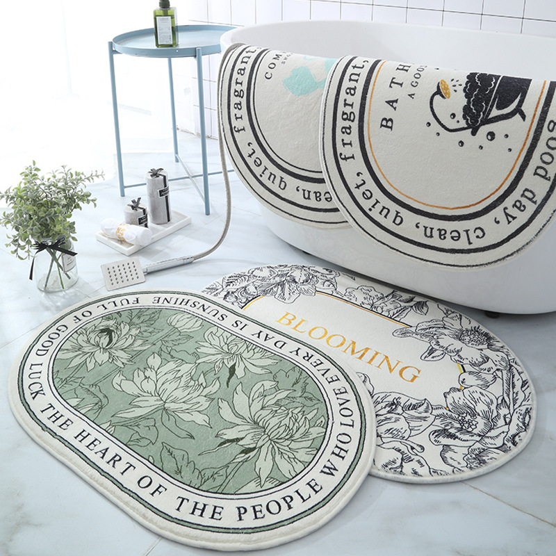 Home Bathroom Floor Mats - Нескользящий коврик для ванной, впитывающие ковры,