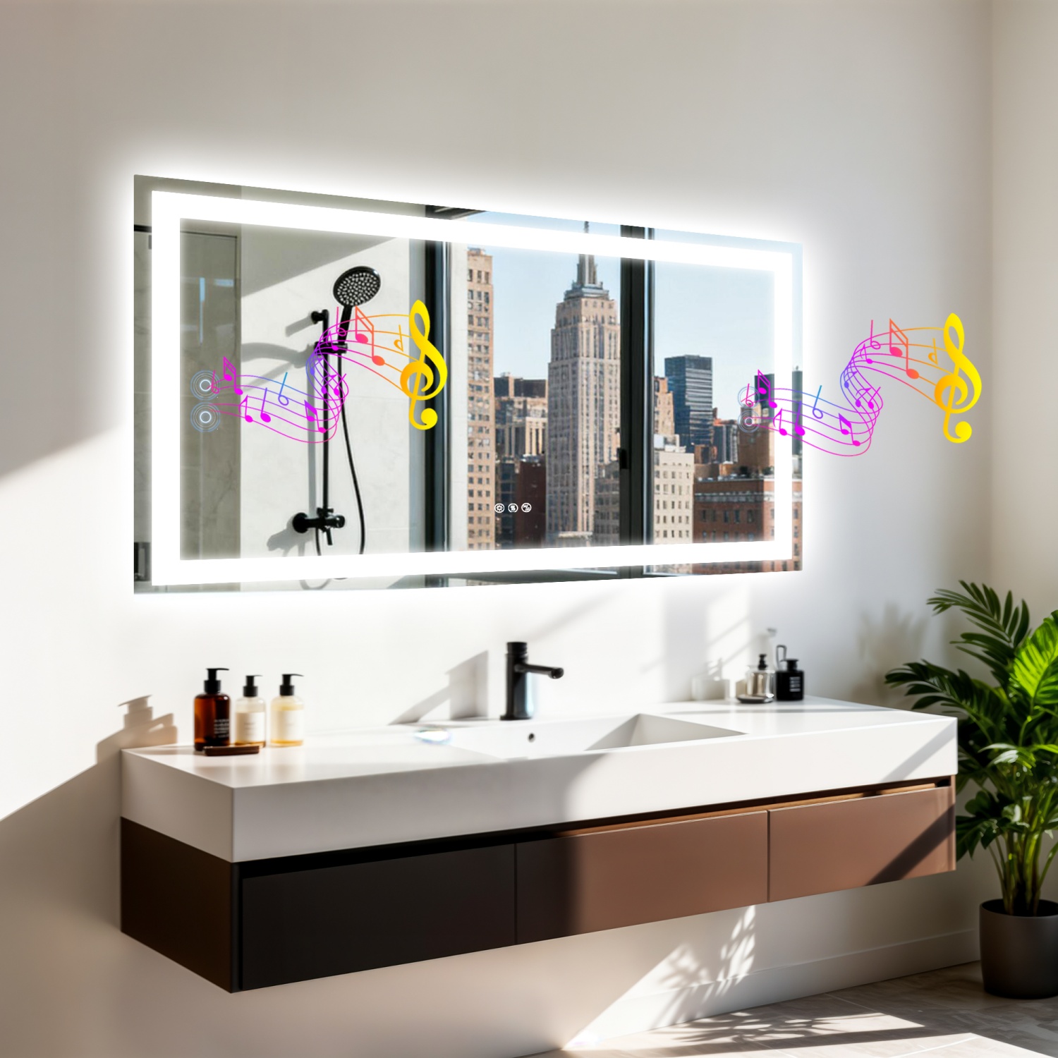 Zara Home Bathroom - 50/60/100/120 см светодиодное зеркало для ванной