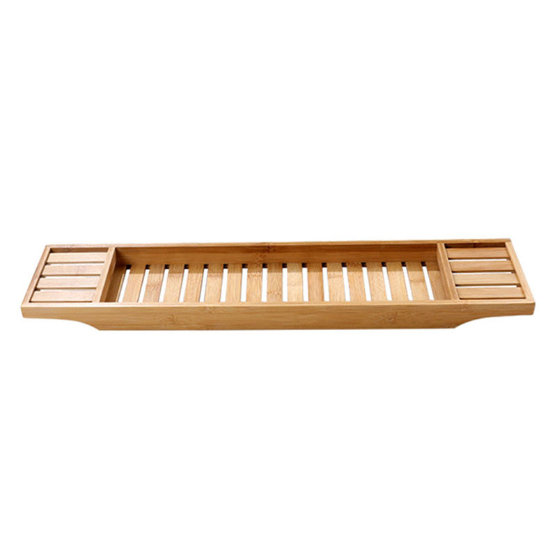 Bath Caddy Tray - 1 шт. бамбуковая Нескользящая полка для