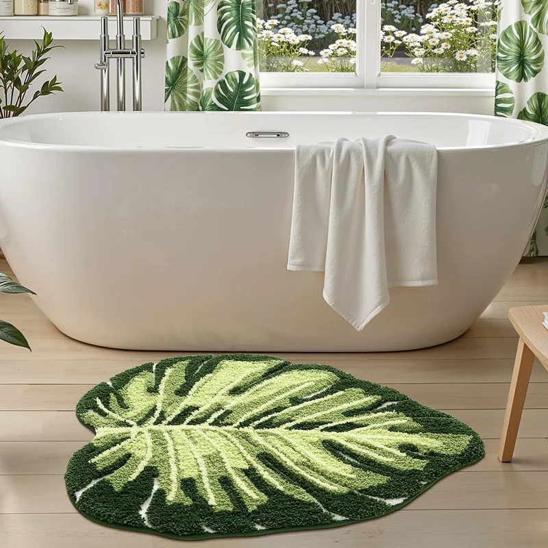 Нескользящий коврик для ванной – обзор и цена Home Bathroom Floor Mats