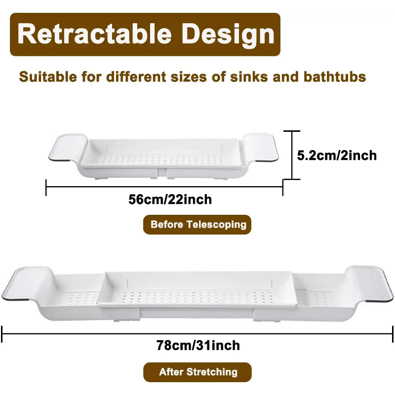 Простой стильный расширяемый д – обзор и цена Bath Caddy Tray