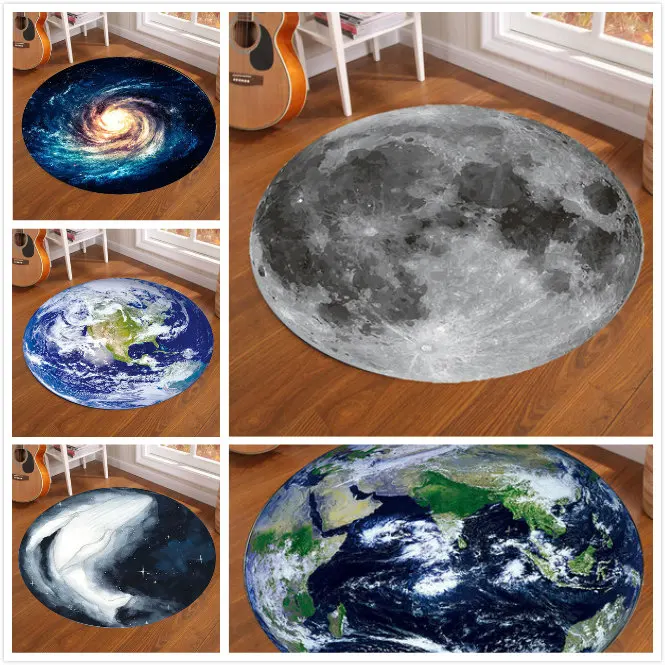 Круглый ковер Galaxy Earth Moo – обзор и цена Home Bathroom Floor Mats